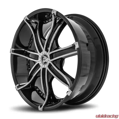 Diablo DNA Wheel 22x8.5 Blank 18 73.1 Gloss Black - DNA-228BLNK1873B